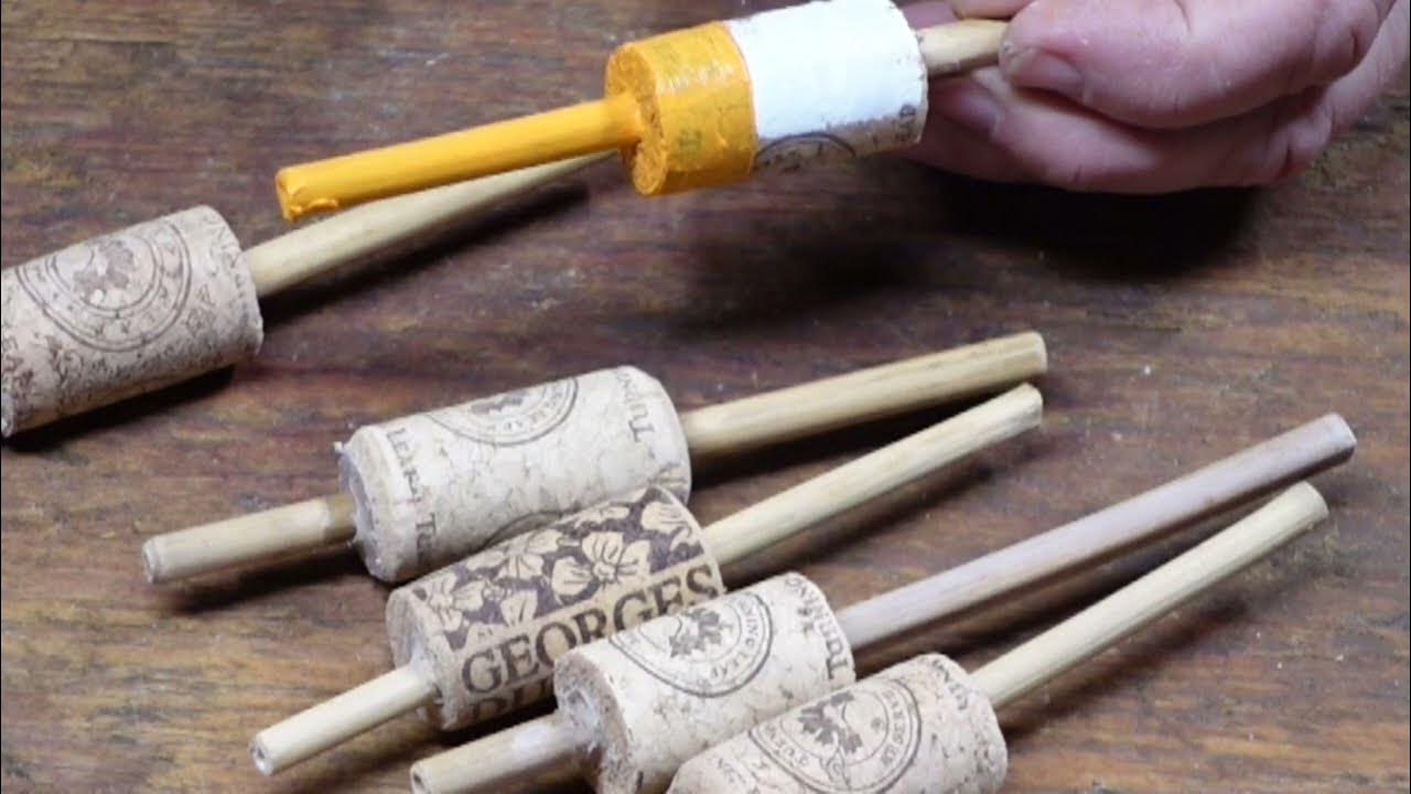 Easy to Make wine cork fishing bobber 