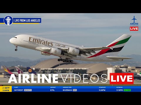 🔴LIVE LAX PLANE SPOTTING: Watch Arrivals and Departures