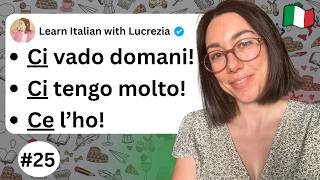 How to use 'CI' in Italian 🇮🇹 Italian Lesson 25 (in ITA with Subtitles)