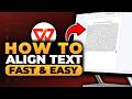 How To Align Text in WPS Office (𝟮𝟬𝟮𝟲) | 100% WORKS | NO Yapping, To The Point! | FAST & EASY