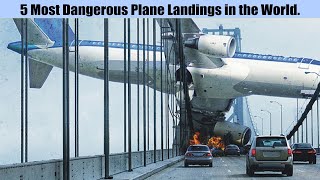 Top 5 Most Dangerous Plane Landings in the World In Hind/Urdu | Great Pilots