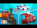 Trucks, Spaceship, Fire Truck + More at Carl’s Car Wash | Cartoons for Kids
