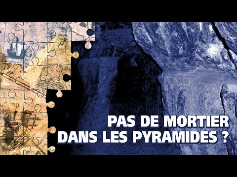 No mortar in the construction of the great pyramid?
