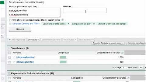 How To Use the Google Keyword Tool