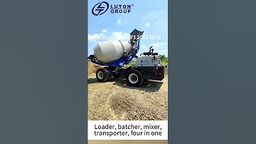 LUTON 3.5m3 self loading concerete mixer truck for road projects  #concretemixertruck #concretemixer