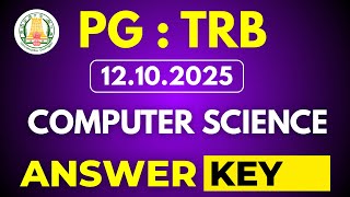 PG : TRB - COMPUTER SCIENCE - ANSWER KEY - 12.10.2025