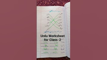 Urdu Worksheet for Class-2