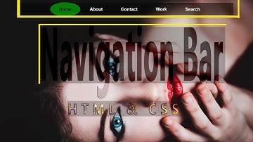 How to Create Transparent Navigation Bar and Menus With HTML and CSS
