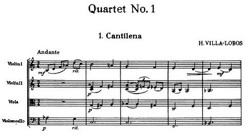 Heitor Villa-Lobos - String Quartet No. 1 (1915 - rev. 1946)
