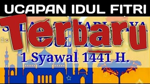 VIDEO UCAPAN SELAMAT HARI RAYA IDUL FITRI 1441 H.|| TERBARU 2020 || MAsto Sugic Mania