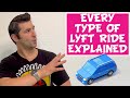 EVERY Type of Lyft Ride Explained on the Lyft App Tutorial