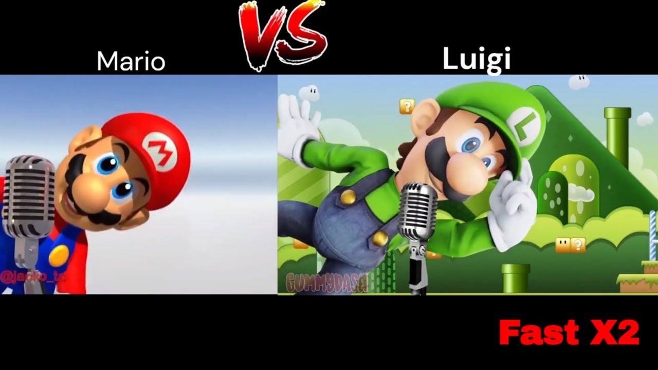 Gummy Bear But Mario VS Gummy Bear But Luigi (Long Version) Fast X2