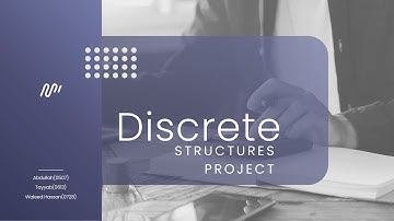 Discrete Structures Project Fall 2025
