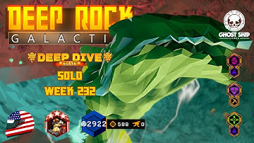 Deep Rock Galactic - Solo Engineer Elite Deep Dive [Week 232] (Ancient Wasteland) Dense Biozone