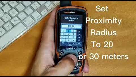 HOW TO SET PROXIMITY WARNING FOR GARMIN GPS