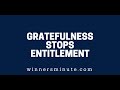 Gratefulness Stops Entitlement | The Winner's Minute With Mac Hammond