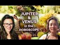 JUPITER and VENUS In the 12 Houses. Blessings in Life!