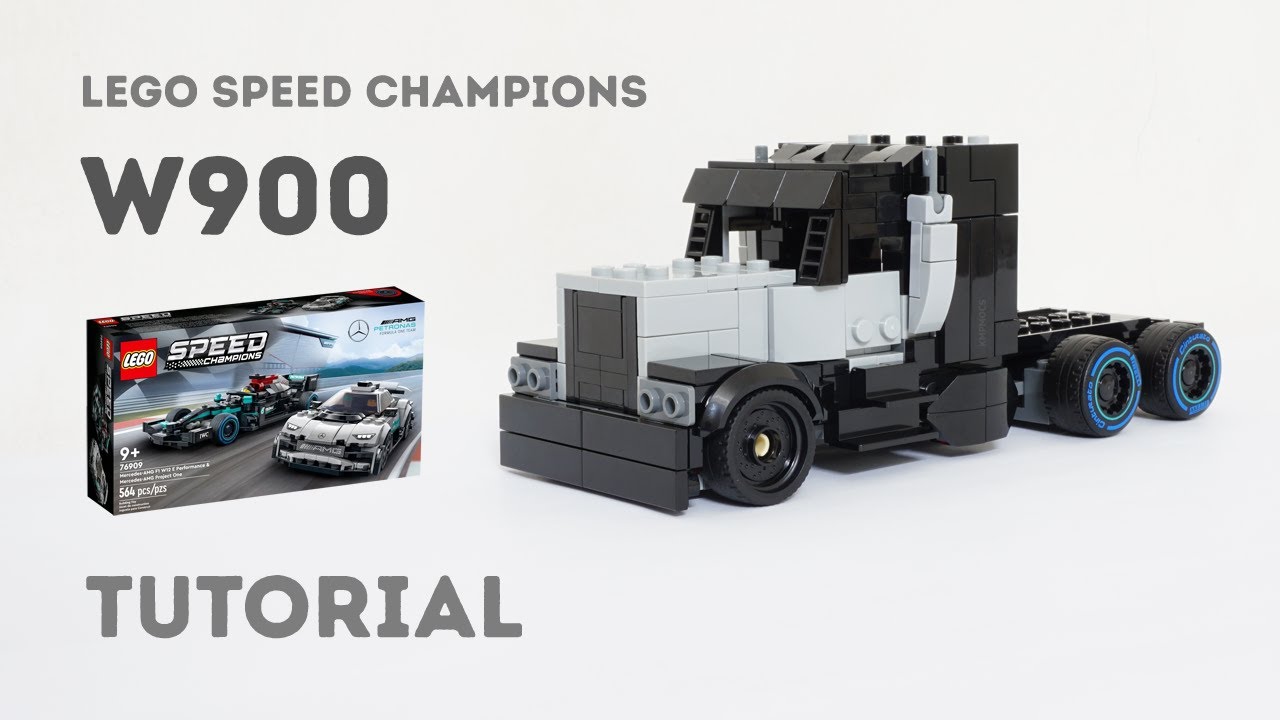 トゥルー様 Tutorial - Kenworth W900 | Lego Speed Champions 76909 Alternate