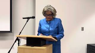 1-Sarah Gorham Smith shares w/Farmville, NC her story of school integration November 8, 2024