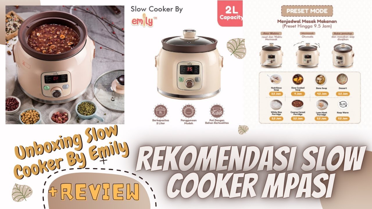[ UNBOXING & REVIEW ] SLOW COOKER BY EMILY REKOMENDASI SLOW COOKER