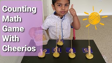 Counting Math Games for kids | Counting activity with cheerios and play dough | counting activity
