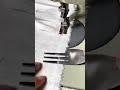 sewing uniform fabric pleats using a metal fork and a sewing machine for a neat and tidy finish
