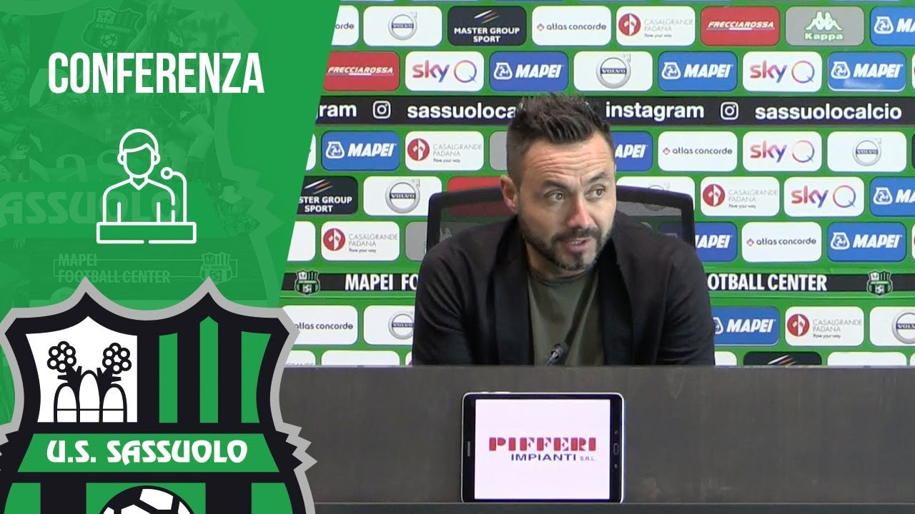 Mister De Zerbi prima di Parma-Sassuolo - YouTube