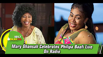 Mary Ghansah Celebrates Philipa Baafi Live On Radio