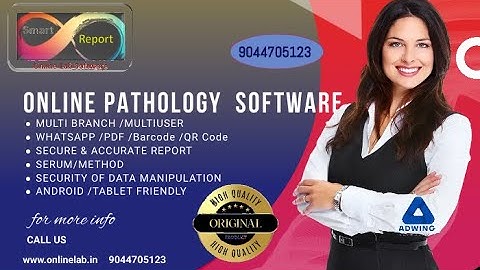 #onlinesoftware #diagnosticlabsoftware #smartreporting #erp