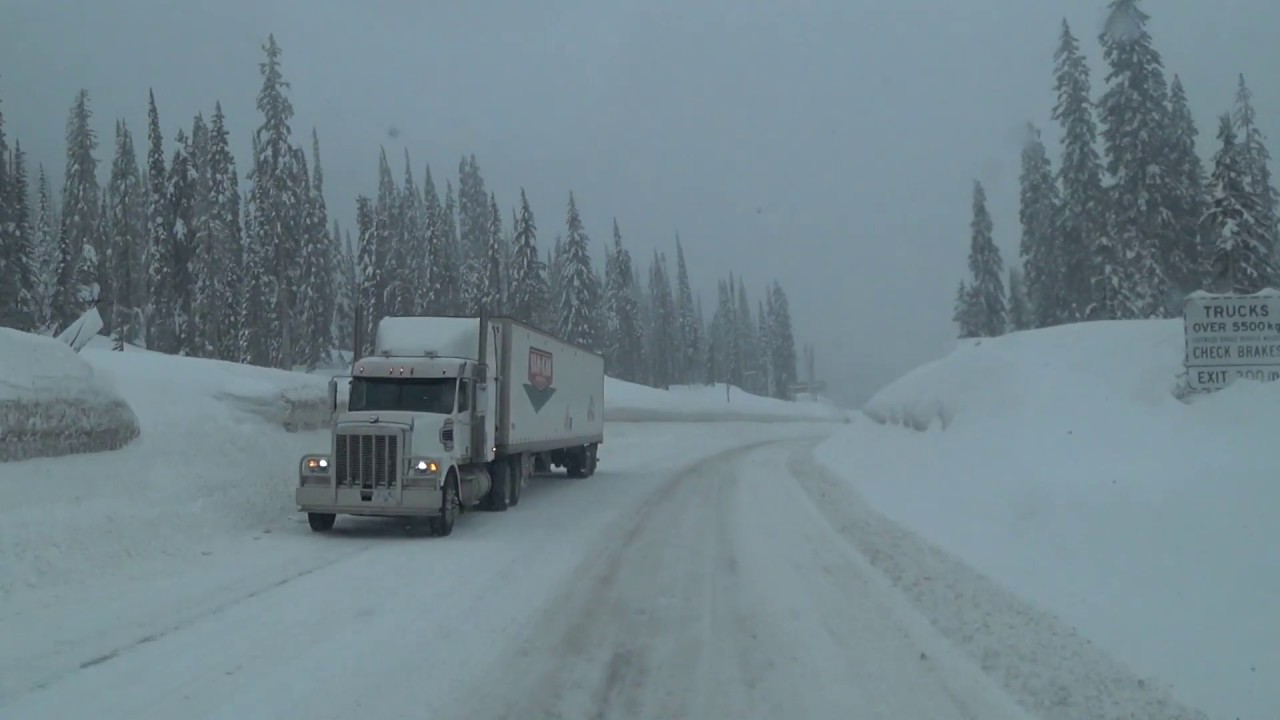 Snowstorm on Kootenay Pass BC YouTube