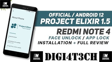 |Project Elixir 1.5| |Android 12| |Redmi Note 4| |Mido| |Full Review| By |DIGI4T3CH|