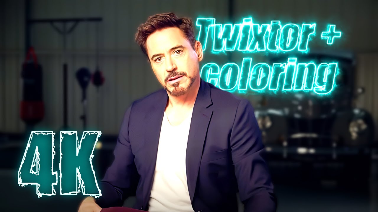 Robert Downey Jr 4K Twixtor Scenepack with Coloring for edits MEGA