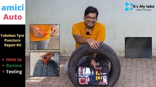 How to fix tyre puncher | Amici Auto kit Review | Needle performance better than others ? Best Kit ?