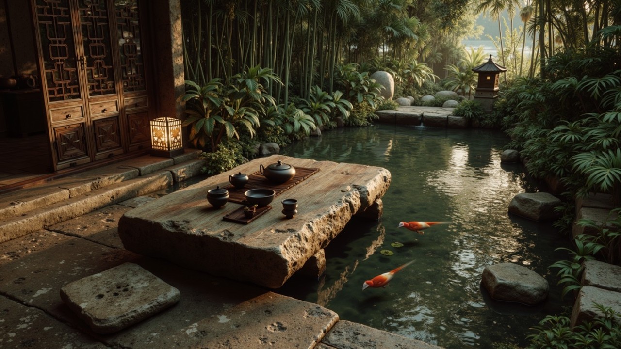 Элегантная чайная церемония 🍃 Теплый свет в традиционном деревянном доме