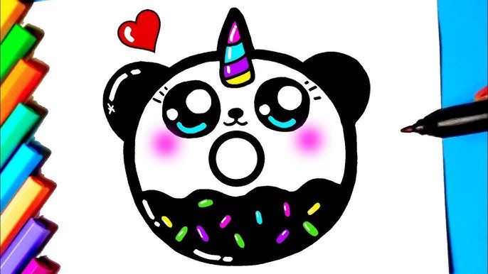 URSO PANDA FOFO Como desenhar cute panda bear ❤ Dibujos Desenhos Kawaii,  Desenhos para Desenhar 