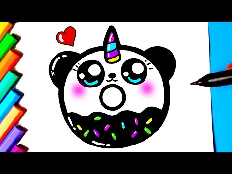 COMO DESENHAR UNICÓRNIO KAWAII FÁCIL E BONITO - Desenho para Desenhar 