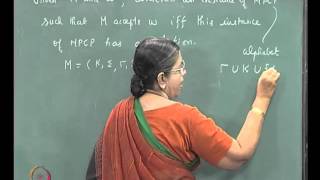 ⁣Mod-06 Lec-34 POST'S CORRESPONDENCE PROBLEMS