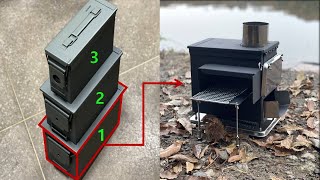 탄통스토브만들기 프로젝트 1탄 [빅사이즈탄통 ]ㅣammo can stove making project 1st [big size ammo can]