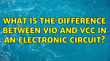 What is the difference between Vio and Vcc in an electronic circuit?