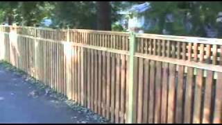 Mid Atlantic Deck and Fence Co. Cedar Fence Square Lattice With a lot of old style charm, this beautiful cedar western style fence provides the customers with exactly what they needed and