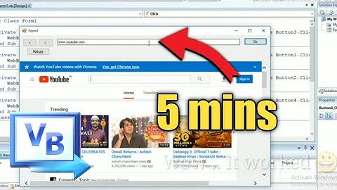 Make your own Web Browser | in 5 minutes |Visual Basic (Visual Studio) Tutorial