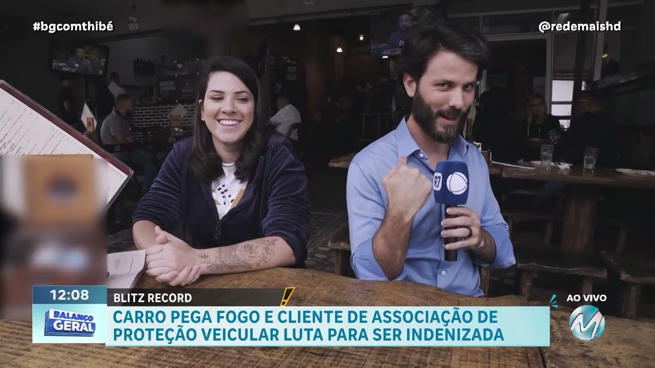 BLITZ RECORD: CLIENTE LUTA PARA SER INDENIZADA APÓS CARRO PEGAR FOGO NA RUA