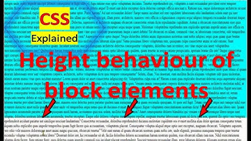 Height behaviour of block elements | CSS explained | #smartcode