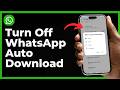 How to Turn Off WhatsApp Auto-Download Photos/Videos (2026)