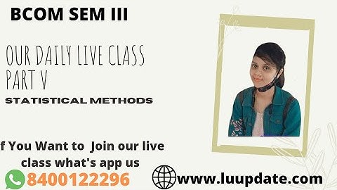 LU|BCOM|SEM|III|STATISTICAL|METHODS|#lu