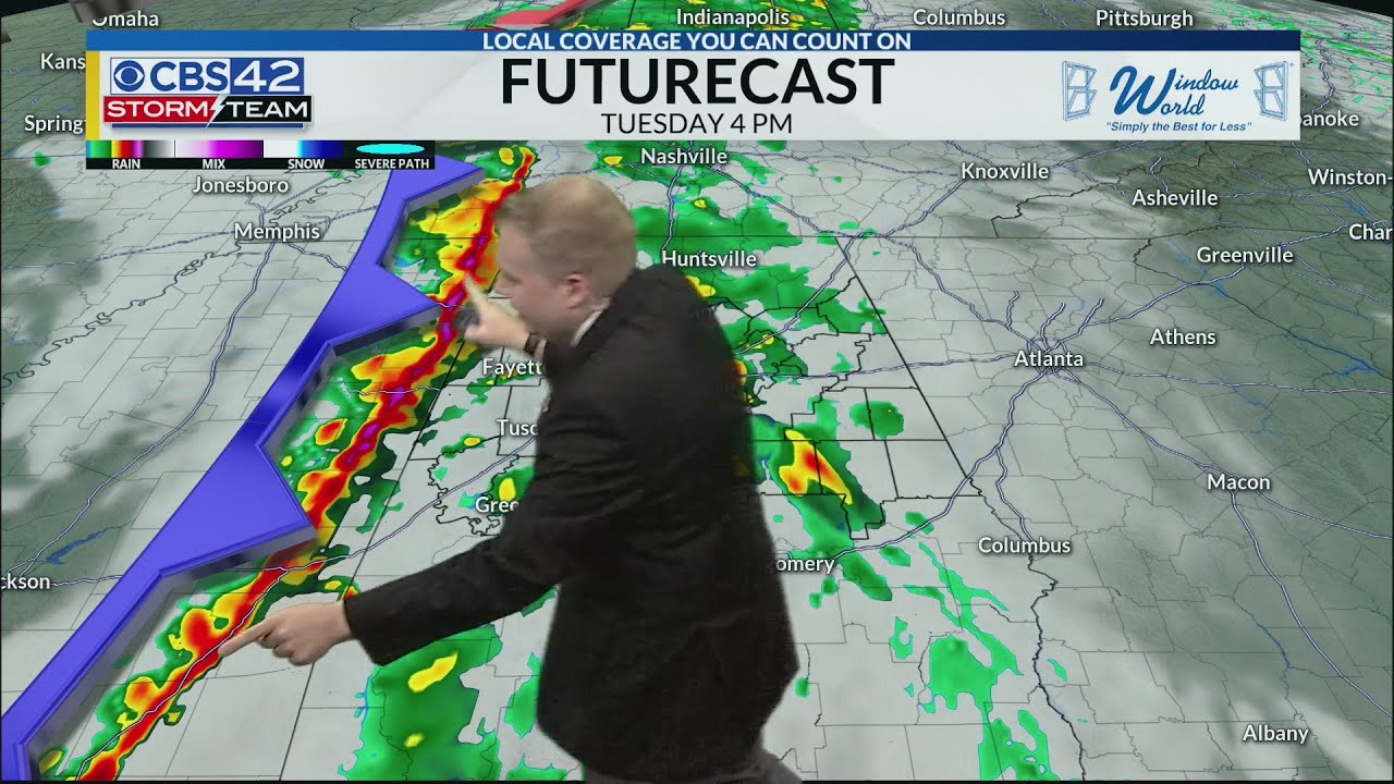 Severe Storms Possible Tuesday - YouTube