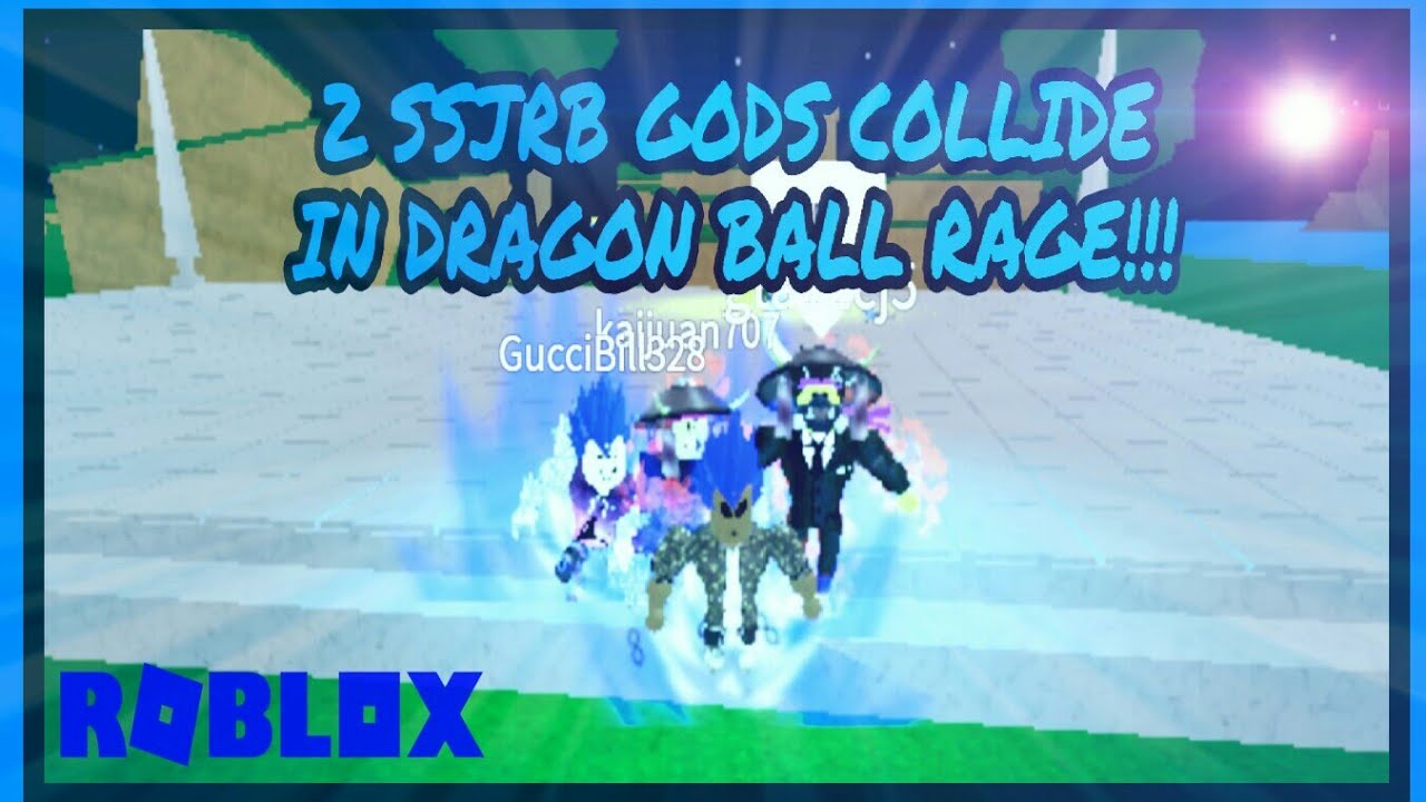 2 Ssjrb Gods Collide In Dragon Ball Rage Roblox Youtube - dragon ball rage copy roblox
