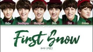 EXO (엑소) - First Snow (첫 눈) (Han|Rom|Eng) Color Coded Lyrics/한국어 가사