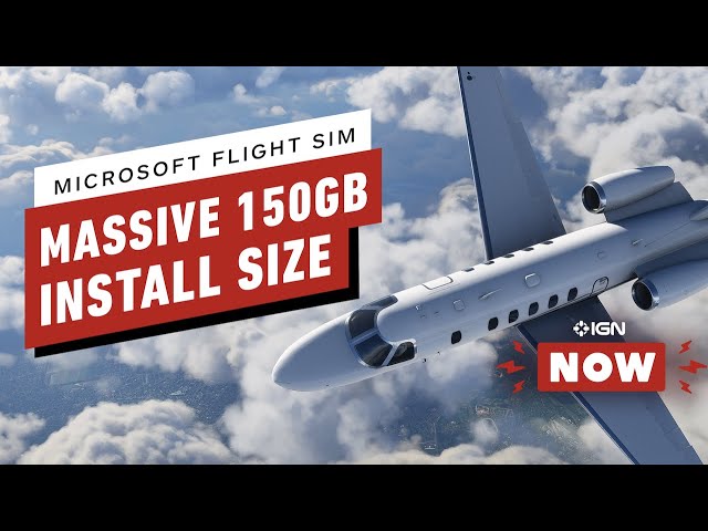 Microsoft Flight Simulator Has a Massive File Size of 127 GB