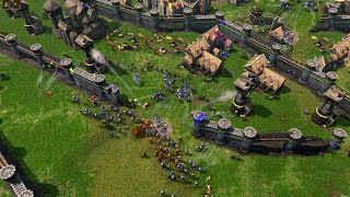 Age of Empires 3 DE  2v2v2v2 EPIC COMEBACK | Multiplayer Gameplay (PC/UHD)